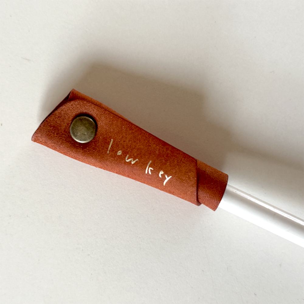 로우키 가죽 펜슬캡