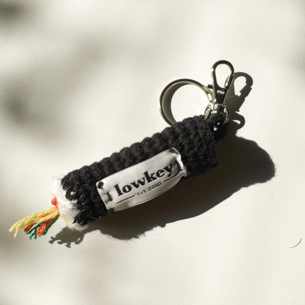 김밥 뜨개 키링